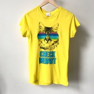 Check Meowt Cat T-shirt Size M